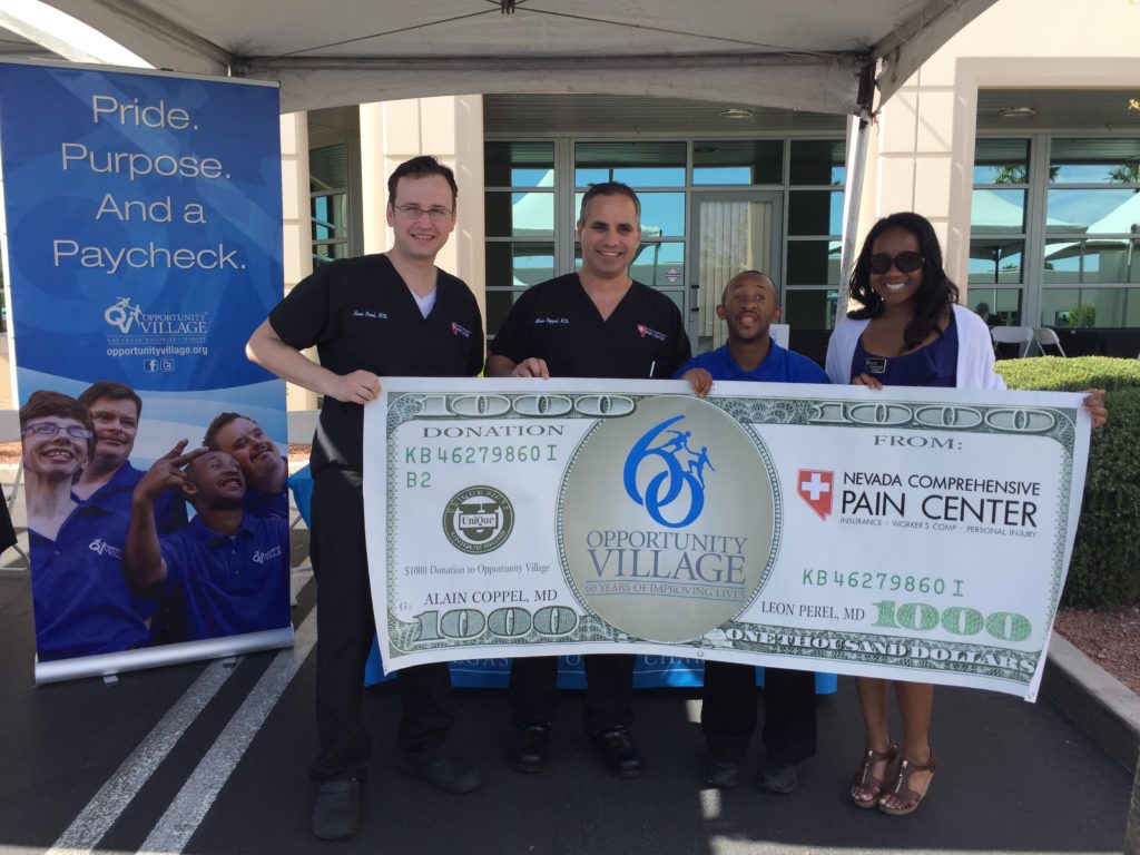 Opportunity Village Las Vegas Recieves a big donation from NVCPC